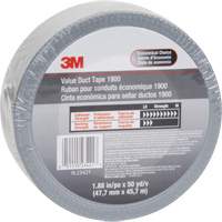 1900 Value Duct Tape, 5.8 mils, Silver, 48 mm (2") x 5.7 m (18.7') Oxymax Inc