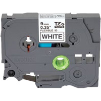 Cartouche de ruban flexible Tze, 9 mm x 26'/8 m, Noir sur blanc Oxymax Inc