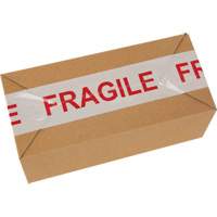"Fragile" Box Sealing Tape, Hot Melt Adhesive, 2 mils, 48 mm (2") x 100 m (328') Oxymax Inc