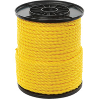Corde torsad&eacute;e jaune &agrave; trois brins 3/8", Polypropyl&egrave;ne, 250' Oxymax Inc