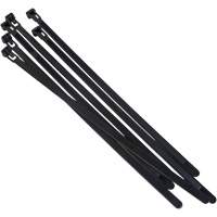 Re-Usable Cable Tie, 8" Long, 50 lbs. Tensile Strength, Black Oxymax Inc