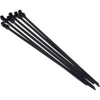 Screw-In Cable Tie, 8" Long, 50 lbs. Tensile Strength, Black Oxymax Inc