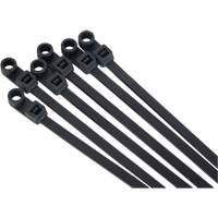 Screw-In Cable Tie, 8" Long, 50 lbs. Tensile Strength, Black Oxymax Inc
