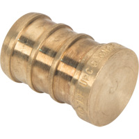 Capuchon de tuyau sans plomb, Tuyau, 1/2" dia., Laiton Oxymax Inc