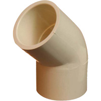 Flowguard Gold&reg; 45° Elbow Fitting, Standard, CPVC, 1/2" Oxymax Inc