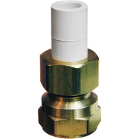 Transition Adapter, 1/2" Dia., Brass/CPVC Oxymax Inc