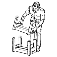 Portable Stacking Racks, 12" W x 16" D, 2500 lbs. Capacity Oxymax Inc