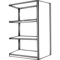 Interlok Shelving Unit, Steel, Boltless, 800 lbs. Capacity, 36" W x 76" H x 24" D Oxymax Inc