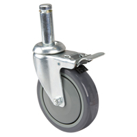 Roulette pour &eacute;tag&egrave;re en treillis chromat&eacute; Oxymax Inc