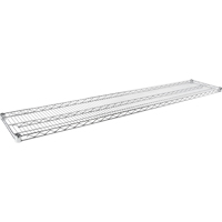 Wire Shelf for Heavy-Duty Chromate Wire Shelving, 60" W x 14" D, 600 lbs. Capacity Oxymax Inc