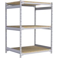 Wide Span Record Storage Shelving, Steel, 3 Shelves, 42" W x 32" D x 60" H Oxymax Inc