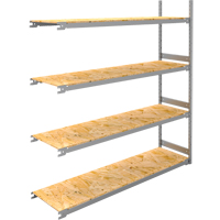 &eacute;tag&egrave;re-classeur de grande largeur, Acier, 4 Tablettes, 72" la x 18" p x 84" h, Ensemble Ajout Oxymax Inc
