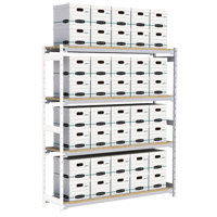 &eacute;tag&egrave;re-classeur de grande largeur, Acier, 4 Tablettes, 72" la x 18" p x 84" h, Ensemble Ajout Oxymax Inc