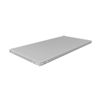 Slotted Angle Shelf, Galvanized Steel, 48" W x 18" D Oxymax Inc