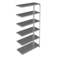 Shelving Unit, Galvanized Steel, Slotted Angle, 400 lbs. Capacity, 36" W x 72" H x 15" D Oxymax Inc