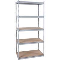Heavy-Duty Shelving, Steel, Boltless, 1200 lbs. Capacity, 36" W x 72" H x 18" D Oxymax Inc