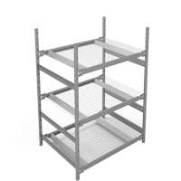 Wide Span Storage Shelving, Steel, Boltless, 1340 lbs. Capacity, 42" W x 60" H x 32" D Oxymax Inc