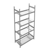 &eacute;tag&egrave;re de grande largeur, Acier, Sans boulons, Capacit&eacute; 1340 lb, 42" la x 84" h x 18" p Oxymax Inc