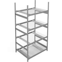 &eacute;tag&egrave;re de grande largeur, Sans boulons, Capacit&eacute; 1340 lb, 42" la x 84" h x 32" p Oxymax Inc