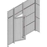 Standard-Duty Wire Mesh Partition Swing Door, 4' W x 7' H RN627 | Oxymax Inc