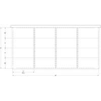 Cabinet d'entreposage à tiroirs intégré Interlok RN762 | Oxymax Inc