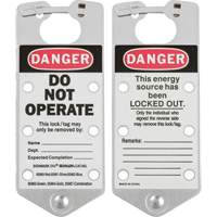 Labeled Lockout Hasps, Silver Oxymax Inc
