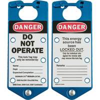 Labeled Lockout Hasps, Blue Oxymax Inc