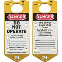 Labeled Lockout Hasps, Yellow Oxymax Inc