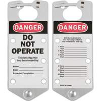 Labeled Lockout Hasps, Silver Oxymax Inc