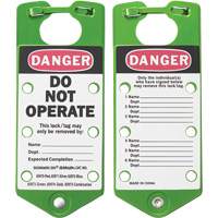 Labeled Lockout Hasps, Green Oxymax Inc