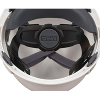 Casques de protection V-Gard<sup>MD</sup> - Suspensions Fas-Trac<sup>MD</sup>, Suspension Rochet, Blanc SAF970 | Oxymax Inc