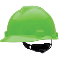 Casques de protection V-Gard<sup>MD</sup> - Suspensions Fas-Trac<sup>MD</sup>, Suspension Rochet, Vert lime SAF978 | Oxymax Inc