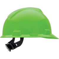 Casques de protection V-Gard<sup>MD</sup> - Suspensions Fas-Trac<sup>MD</sup>, Suspension Rochet, Vert lime SAF978 | Oxymax Inc