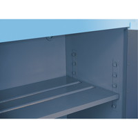 ChemCor&reg; Lined Acid/Corrosive Storage Cabinets, 30 gal., 43" x 44" x 18" Oxymax Inc