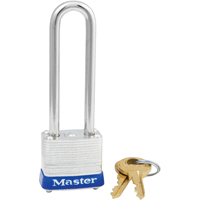 Padlock, Silver, Keyed Alike, Laminated Steel, 1-1/8" Width Oxymax Inc