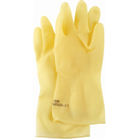 Featherweight Plus Gloves, Size Medium/8, 13" L, Rubber Latex, 17-mil SAJ550 | Oxymax Inc