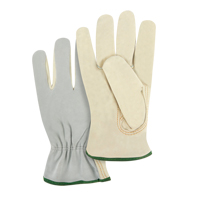 Split Back Driver's Gloves, Medium, Grain Cowhide Palm Oxymax Inc