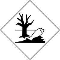 Étiquette d'expédition TMD marque de polluant marin, 4" lo x 4" la, Noir sur blanc SAK383 | Oxymax Inc