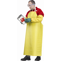 Tabliers ignifuges, N&eacute;opr&egrave;ne/Polyester, 48" lo x 35" la, Jaune Oxymax Inc