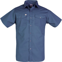 Work Shirts, Men's, Small, Navy Blue Oxymax Inc