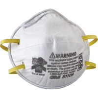 Respirateurs contre les particules 8110S, N95, Certifié NIOSH, Petit SAM402 | Oxymax Inc