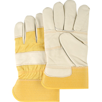 Furniture Leather Gloves, Large, Grain Cowhide Palm, Cotton Inner Lining SAN270 | Oxymax Inc