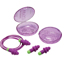 Bouchons d'oreilles r&eacute;utilisables Rockets, Avec cordon, Vrac - &eacute;tui en plastique, 27 dB NRR, Taille unique Oxymax Inc