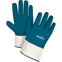 Gants &agrave; poignet de s&eacute;curit&eacute; de poids lourd, 11/2T-Grand, R&ecirc;vetement Nitrile, Enveloppe en Coton Oxymax Inc
