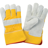 Premium Winter-Lined Fitters Gloves, Large, Split Cowhide Palm, Foam Fleece Inner Lining Oxymax Inc
