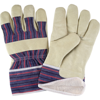 Comfort Winter-Lined Work Gloves, Large, Grain Pigskin Palm, Cotton Fleece Inner Lining Oxymax Inc