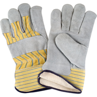 Winter-Lined Fitters Gloves, X-Large, Split Cowhide Palm, Cotton Fleece Inner Lining Oxymax Inc