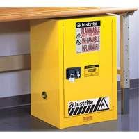 Armoire de s&eacute;curit&eacute; compacte pour produits inflammables EX Sure-Grip, 12 gal., 1 Porte(s), 23,25" La x 35" h x 18" p Oxymax Inc