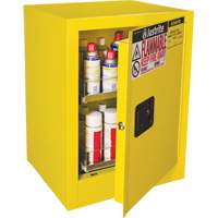 Armoire de s&eacute;curit&eacute; d'&eacute;tabli pour produits inflammables EX Sure-Grip, 24 gal., 1 Porte(s), 21" La x 27" h x 18" p Oxymax Inc