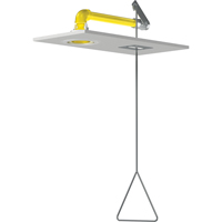 Douches d'urgence &agrave; alimentation horizontale, Montage au plafond Oxymax Inc